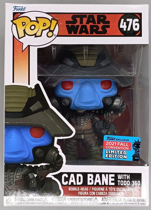 #476 Cad Bane (with Todo 360) Star Wars The Bad Batch 2021 C Funko POP