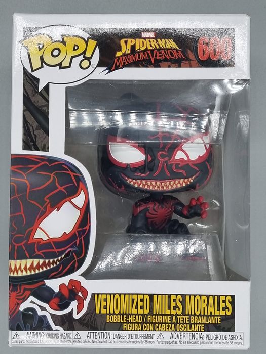 #600 Venomized Miles Morales Marvel Spiderman Max Ven Box Damaged Funko POP