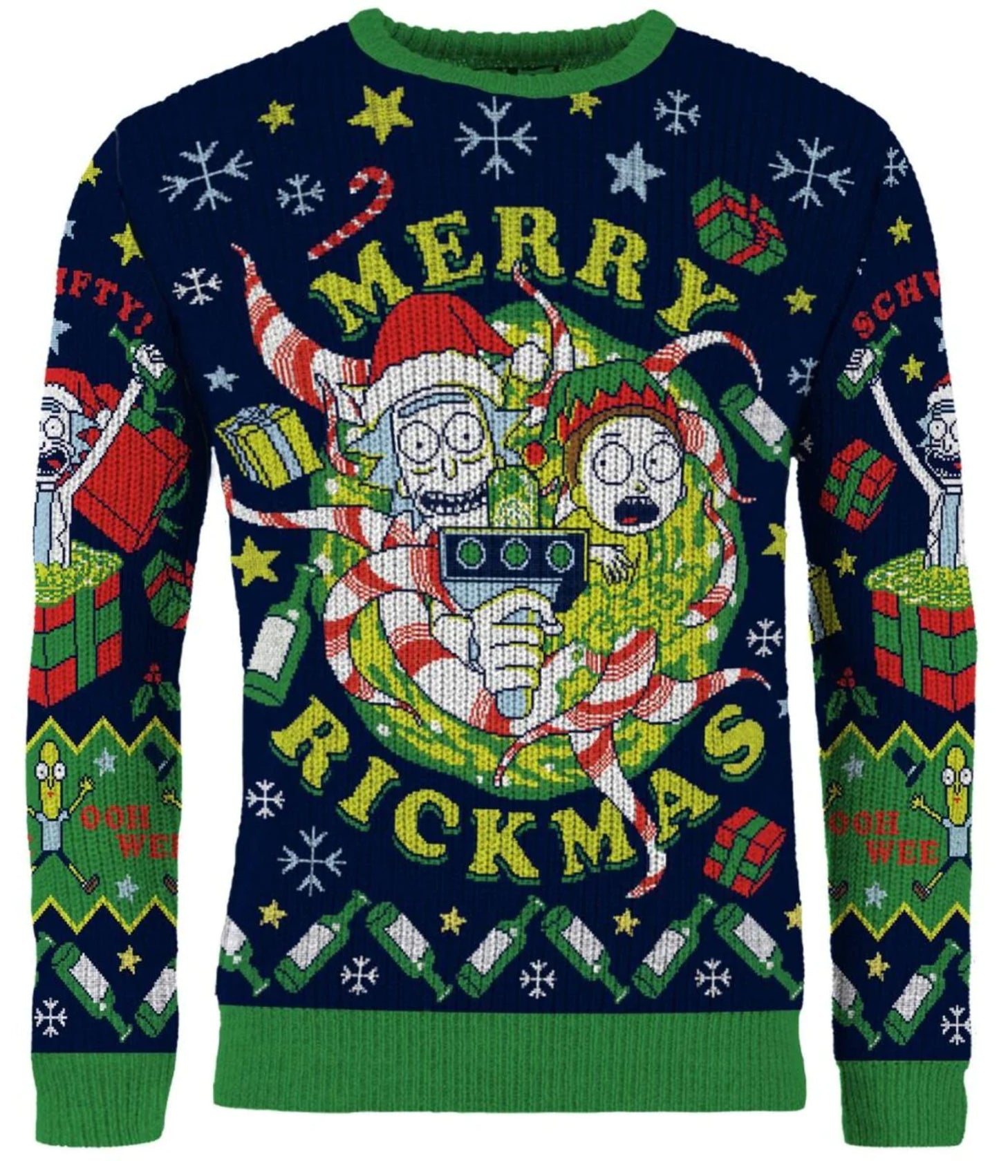 Rick and Morty: Merry Rickmas Christmas Jumper (Size: XS)