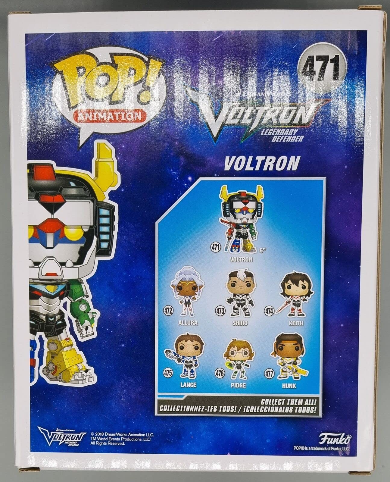 471 Voltron - 6 inch - Voltron - Funko POP - Box Damaged