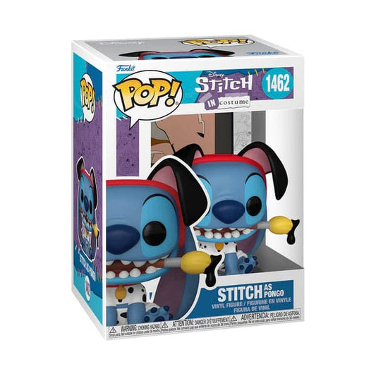 #1462 Stitch (as Pongo) Disney Lilo & Stitch 101 Dalmations Funko POP 