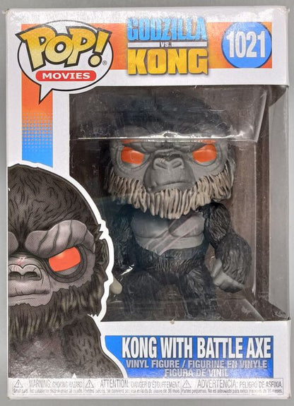 #1021 Kong (with Battle Axe) - Godzilla Vs Kong - Box Damaged Funko POP