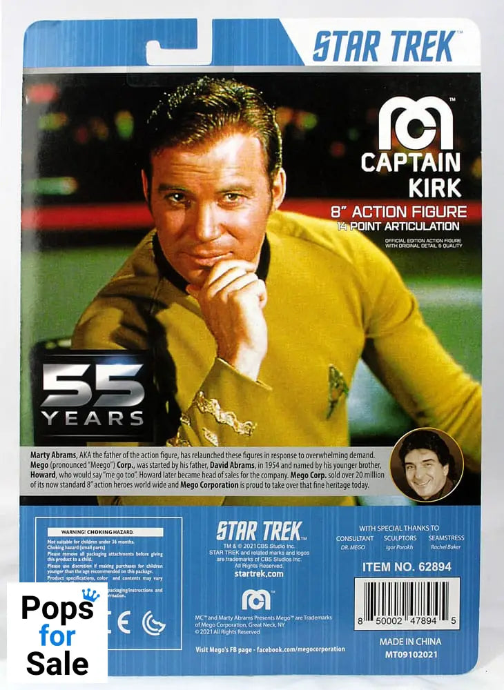 Star Trek Action Figure Kirk 55th Anniversary 20 cm