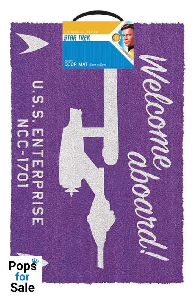 Star Trek Doormat Welcome Aboard 40 x 60 cm