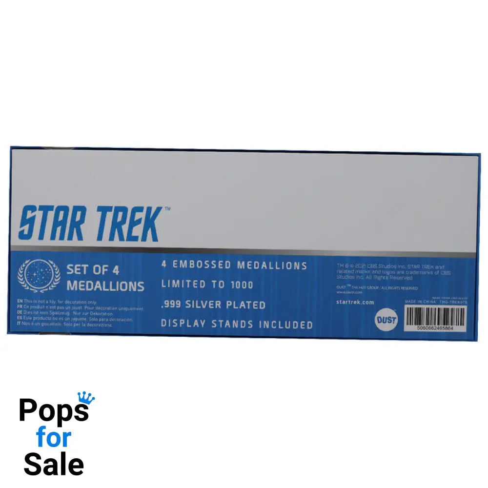 Star Trek Limited Edition.999 Silver Plated Starfleet Divisions Medallion Collection Medallion Set