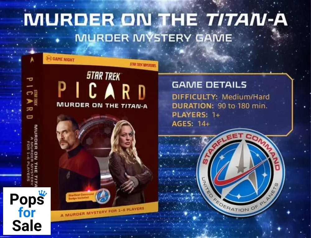 Star Trek: Picard Murder Mystery Game Murder on the Titan-A  *English Version*