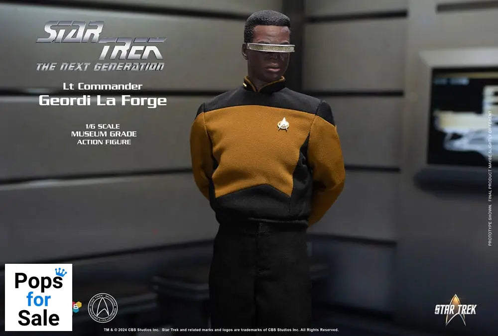 Star Trek: The Next Generation Action Figure 1/6 Lt. Commander Geordi La Forge (Essentials Version) 28 cm