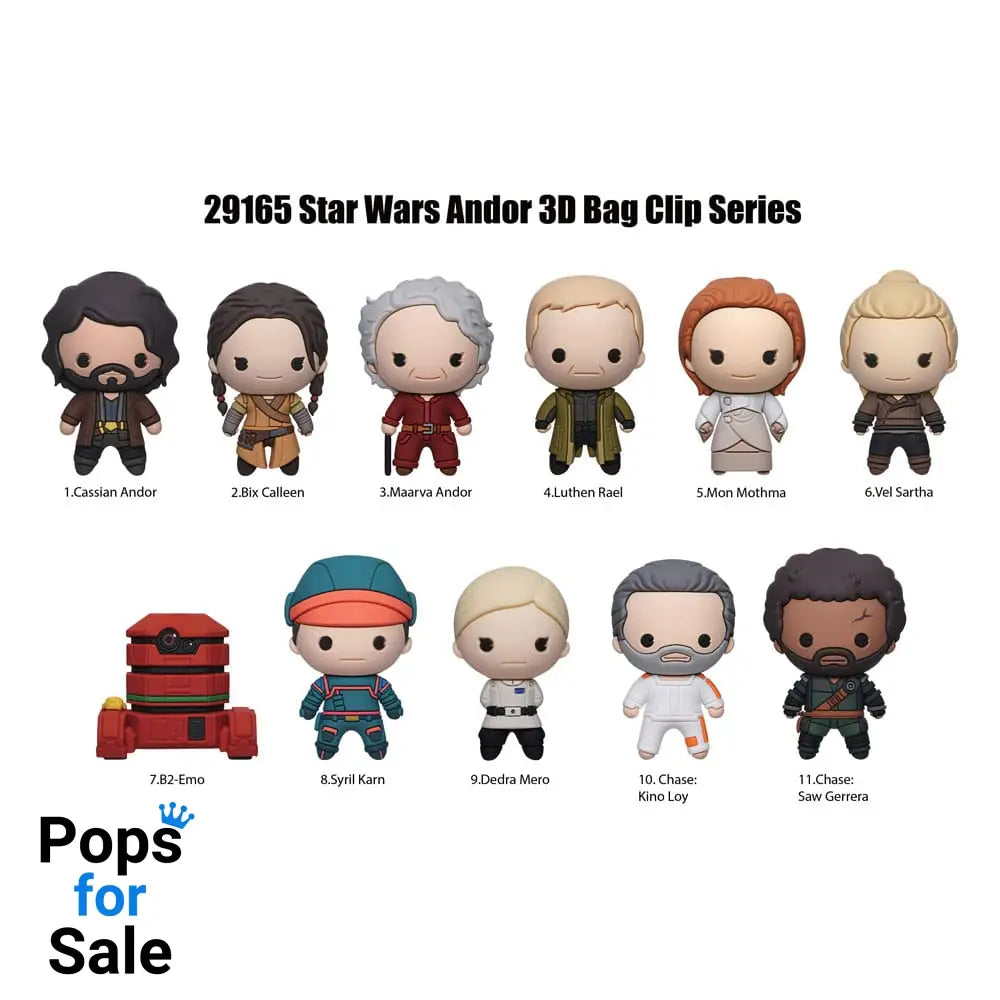 Star Wars 3D Foam Bag Clips Andor Display (24)