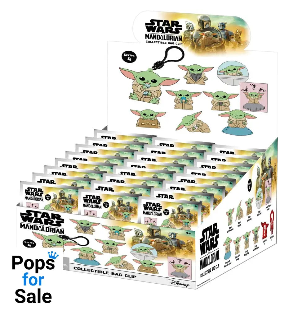 Star Wars 3D Foam Bag Clips Best of Grogu Series 1 Display (24)