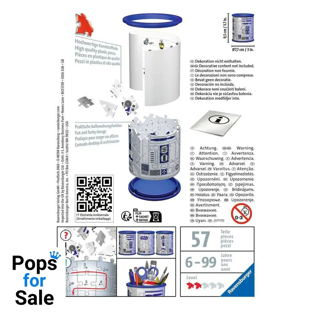 Star Wars 3D Puzzle Pencil Holder R2-D2 (57 pieces)