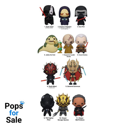 Star Wars 3D PVC Bag Clips Year of the Dark Side Series 1 Display (24)