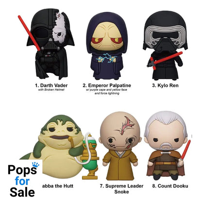 Star Wars 3D PVC Bag Clips Year of the Dark Side Series 1 Display (24)