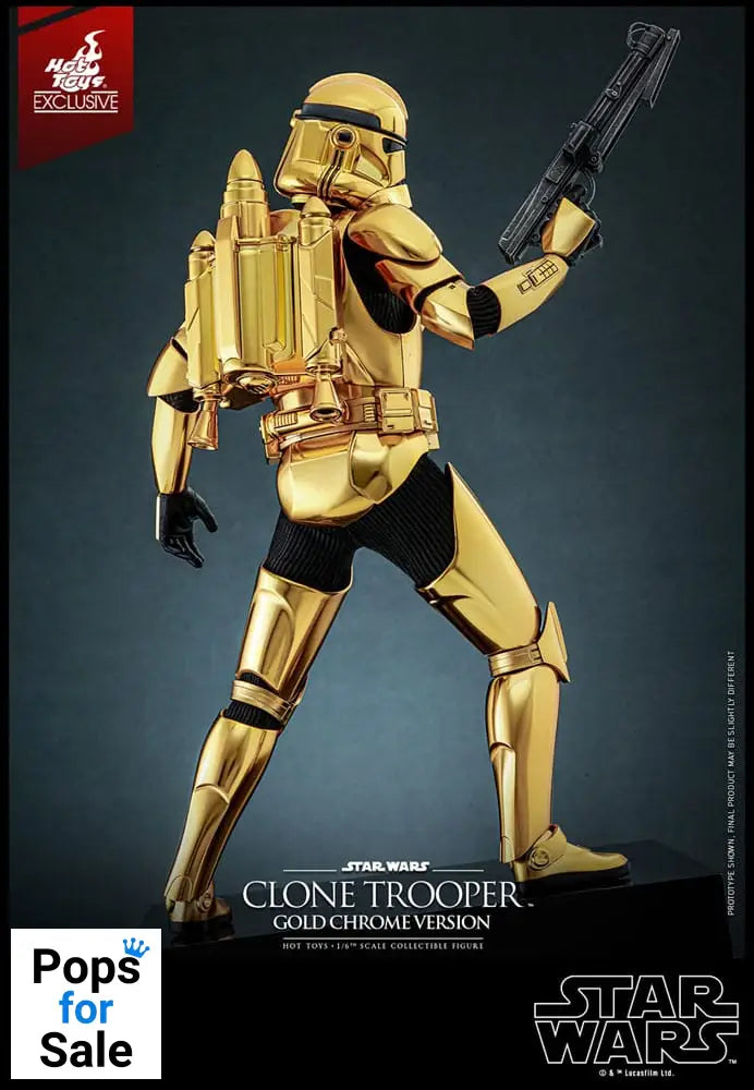 Star Wars Action Figure 1/6 Clone Trooper (Gold Chrome Version) Exclusive 30 cm