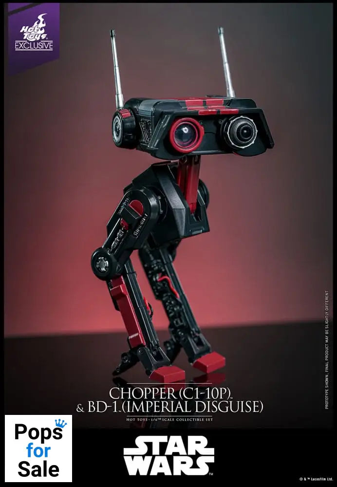 Star Wars Action Figure Set 1/6 Chopper (C1-10P&trade;) & BD-1&trade; (Imperial Disguise) 18 cm & 8 cm