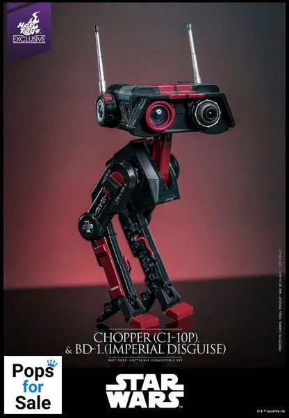 Star Wars Action Figure Set 1/6 Chopper (C1-10P&trade;) & BD-1&trade; (Imperial Disguise) 18 cm & 8 cm