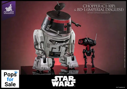 Star Wars Action Figure Set 1/6 Chopper (C1-10P&trade;) & BD-1&trade; (Imperial Disguise) 18 cm & 8 cm