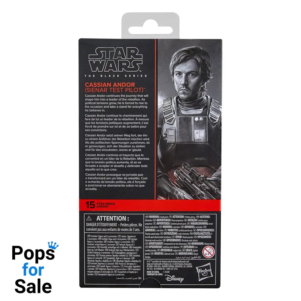 Star Wars: Andor Black Series Action Figure Cassian Andor (Sienar Test Pilot) 15 cm