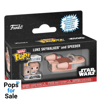 Star Wars Bitty POP! Rides Vinyl Figure Luke Skywalker and Speeder