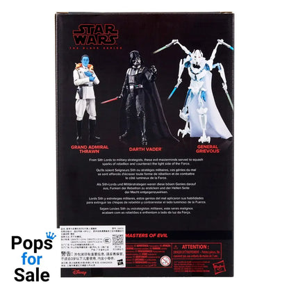 Star Wars Black Series Action Figure 3-Pack Masters of Evil 15 cm