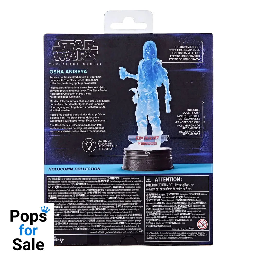 Star Wars Black Series Holocomm Collection Action Figure Osha Aniseya 15 cm