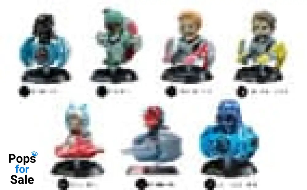 Star Wars Bobble Hero Cosbi Rider Bobble-Head 6 cm Blind Box Display (6) Mini-figures,Blind Boxes
