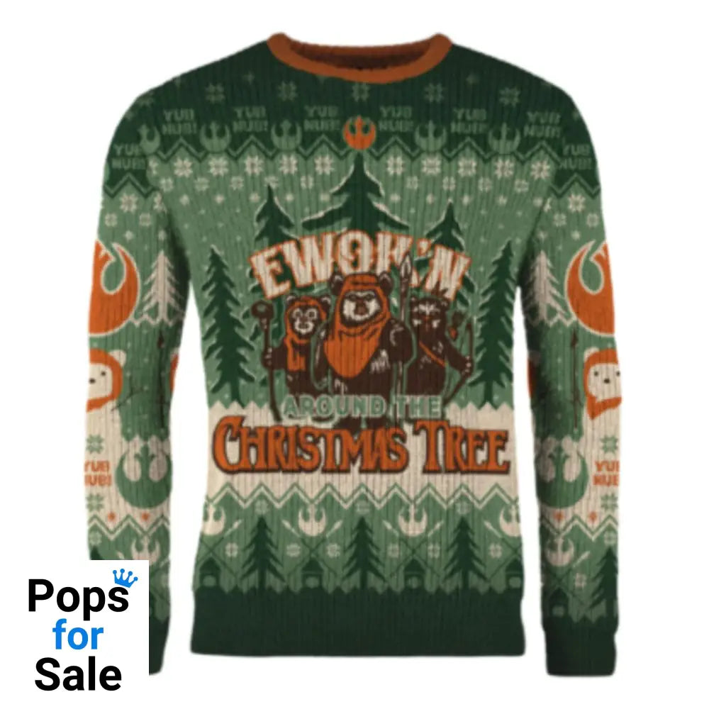 Star Wars Christmas Sweater Ewok'n around the Christmas Tree