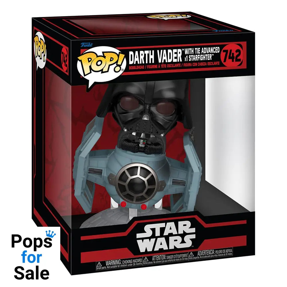 Star Wars: Dark Side POP! Rides Deluxe Vinyl TIE Advanced x1 w/Vader 9 cm
