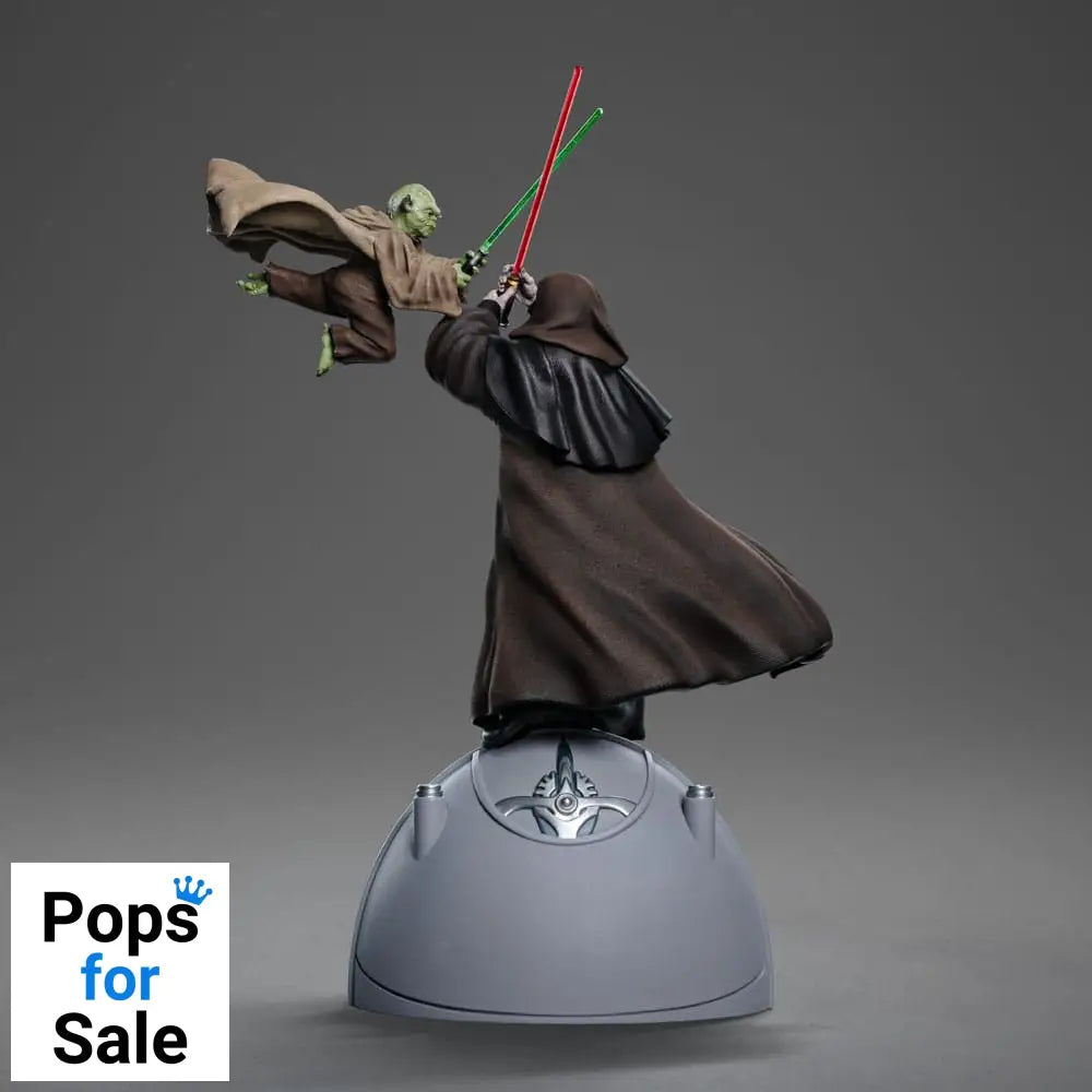 Star Wars Deluxe Art Scale Statue 1/10 Yoda vs Emperor Palpatine (CCXP Exclusive 2024) 31 cm