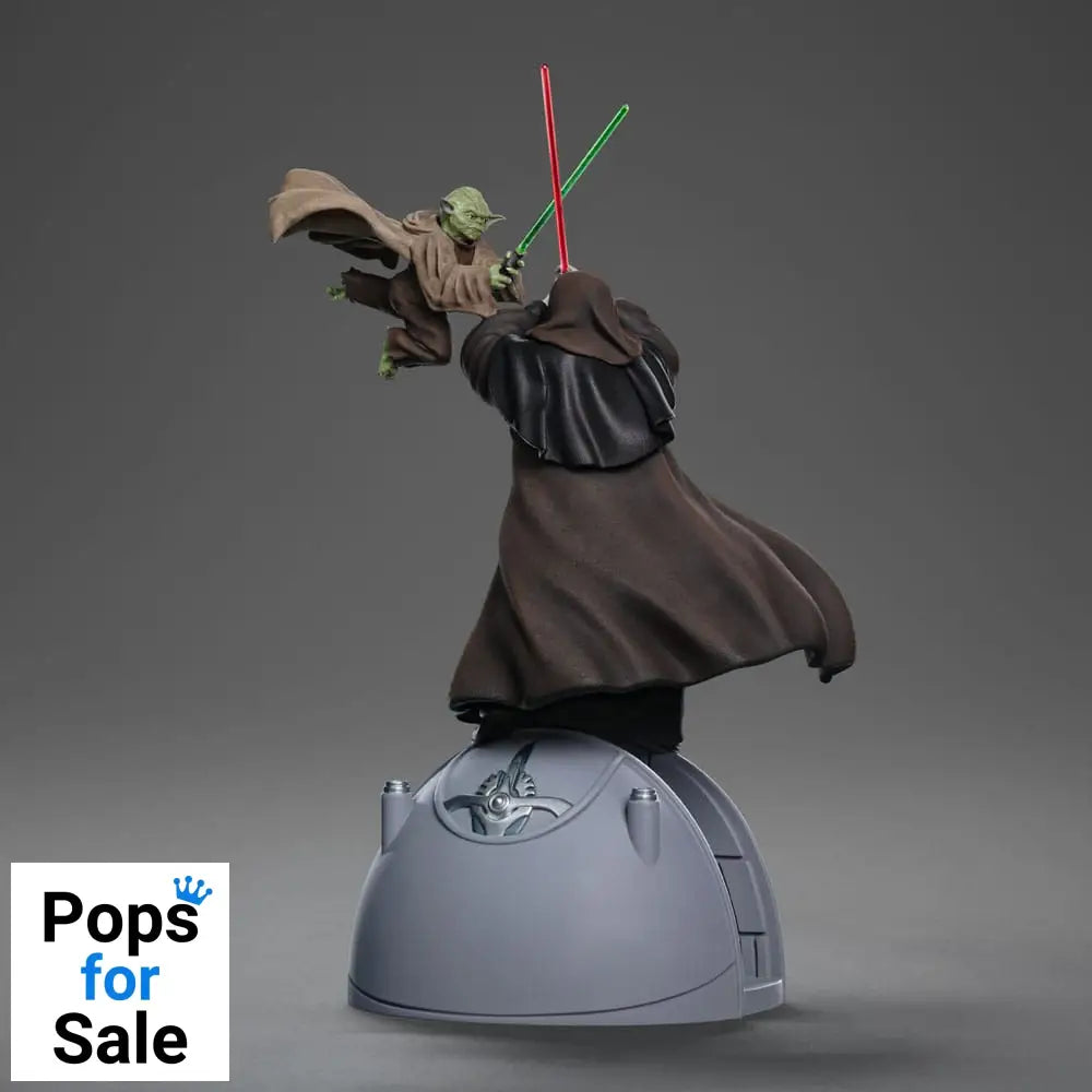 Star Wars Deluxe Art Scale Statue 1/10 Yoda vs Emperor Palpatine (CCXP Exclusive 2024) 31 cm