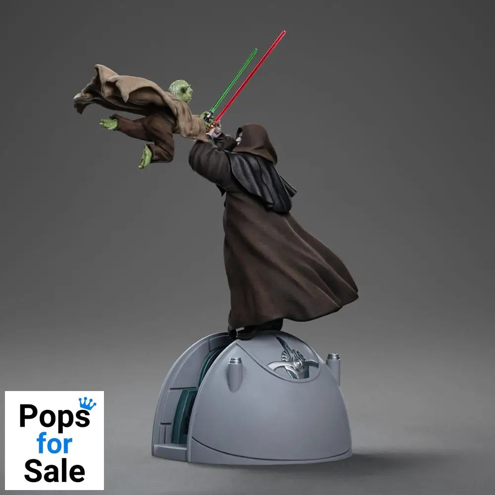 Star Wars Deluxe Art Scale Statue 1/10 Yoda vs Emperor Palpatine (CCXP Exclusive 2024) 31 cm