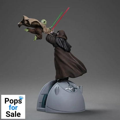 Star Wars Deluxe Art Scale Statue 1/10 Yoda vs Emperor Palpatine (CCXP Exclusive 2024) 31 cm