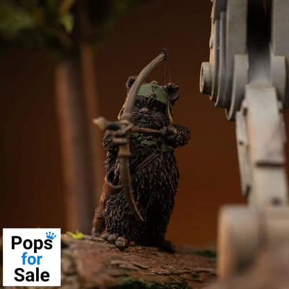 Star Wars Demi Art Scale Statue 1/20 AT-ST and Chewbacca 53 cm