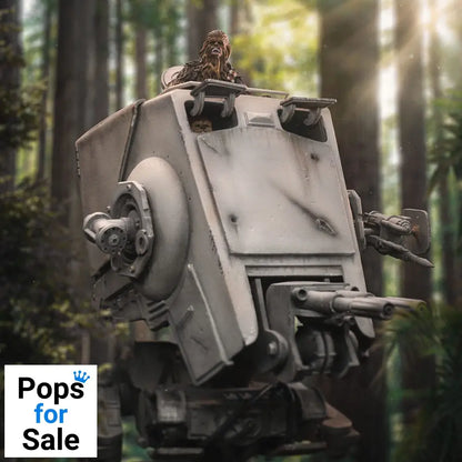 Star Wars Demi Art Scale Statue 1/20 AT-ST and Chewbacca 53 cm