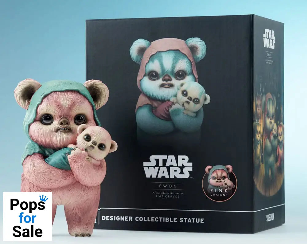 Star Wars Designer Statue Ewok by Mab Graves Pink Variant 18 cm