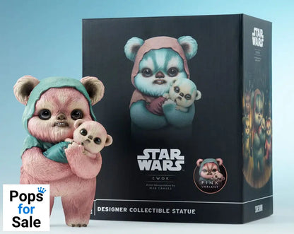 Star Wars Designer Statue Ewok by Mab Graves Pink Variant 18 cm