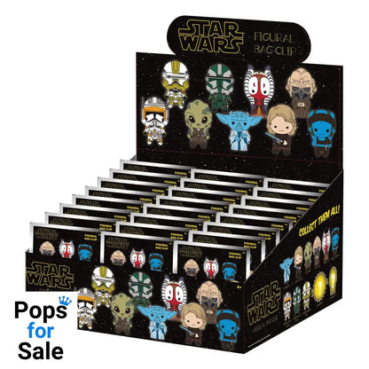 Star Wars-EP III Revenge Of Sith 3D PVC Bag Clips Series 1 Display (24)