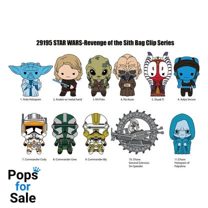 Star Wars-EP III Revenge Of Sith 3D PVC Bag Clips Series 1 Display (24)