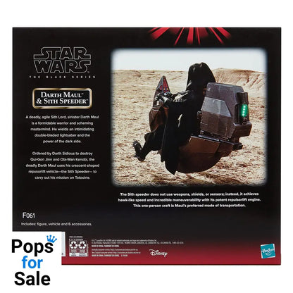 Star Wars Episode I Black Series Vehicle with Action Figure Darth Maul & Sith Speeder 25th Anniversary