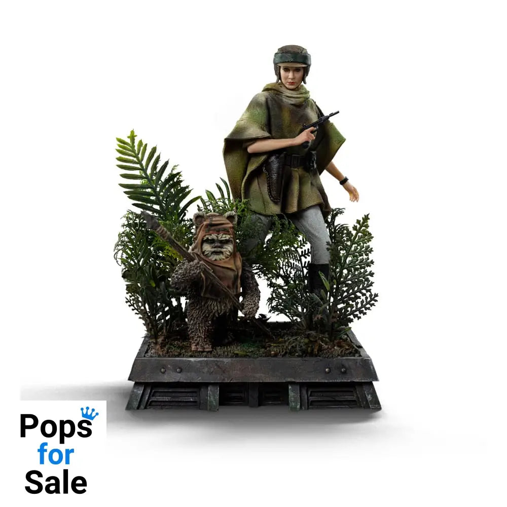 Star Wars Episode VI Art Scale Statue 1/10 Leia and Wicket 21 cm