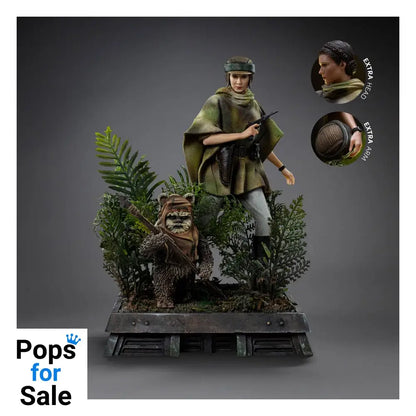 Star Wars Episode VI Art Scale Statue 1/10 Leia and Wicket 21 cm