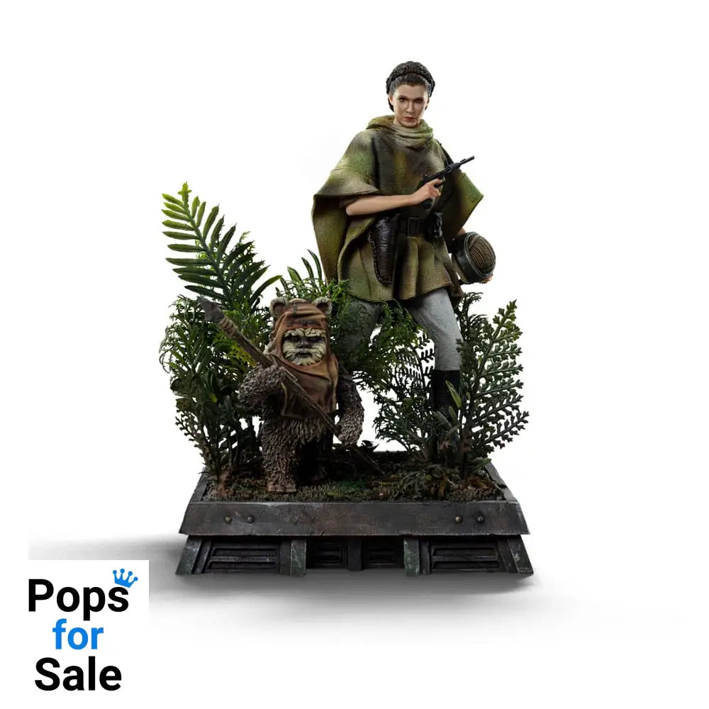 Star Wars Episode VI Art Scale Statue 1/10 Leia and Wicket 21 cm