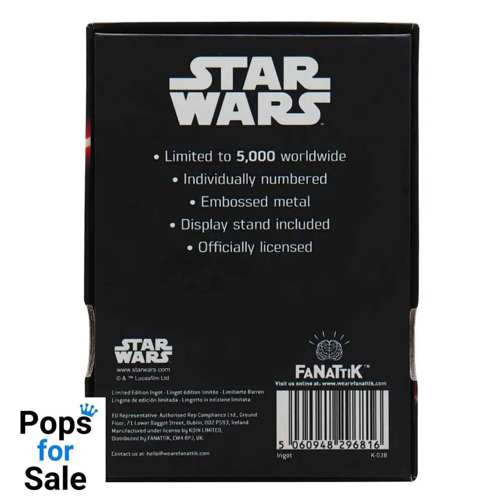 Star Wars Ingot Luke and Vader Limited Edition
