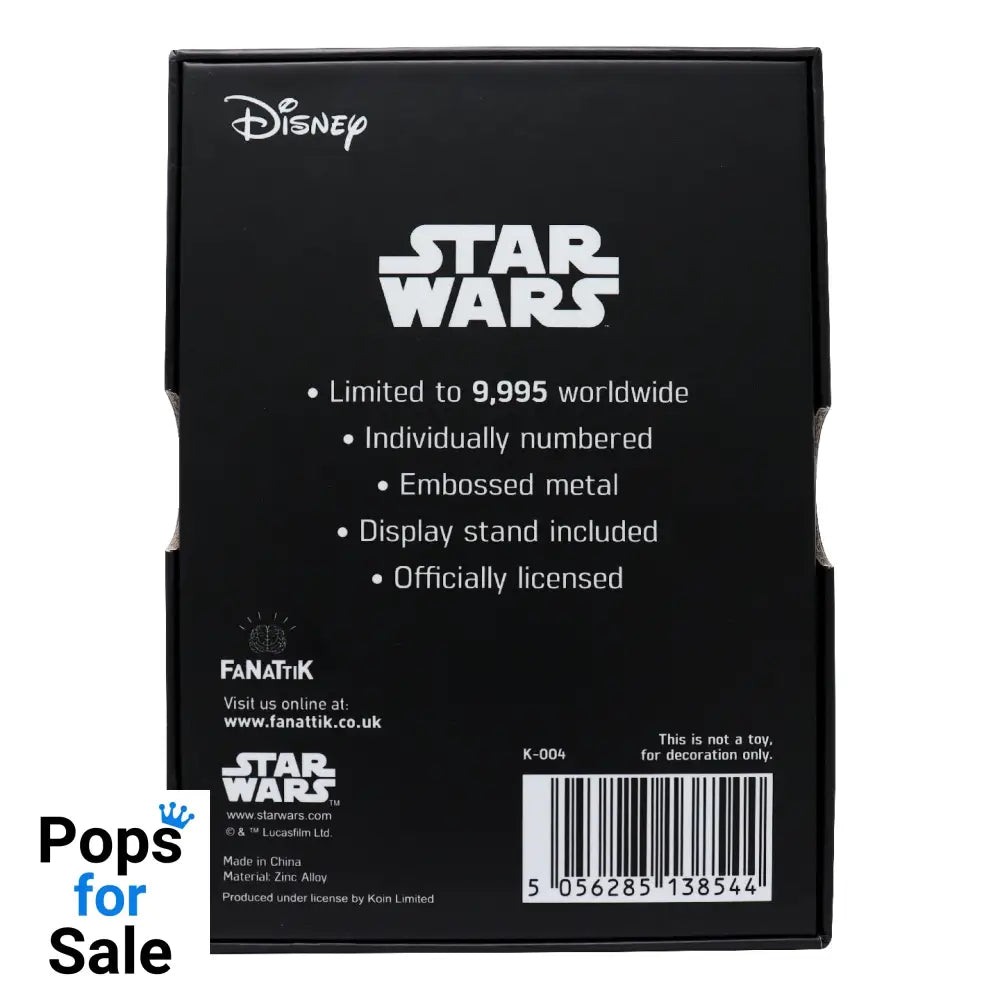 Star Wars Limited Edition Darth Vader Ingot Ingot