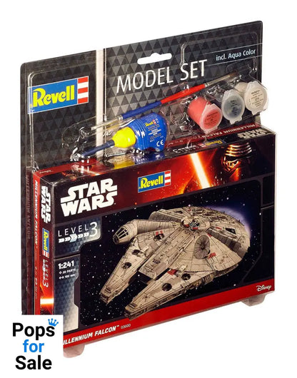 Star Wars Model Kit 1/241 Model Set Millennium Falcon 10 cm Model kits