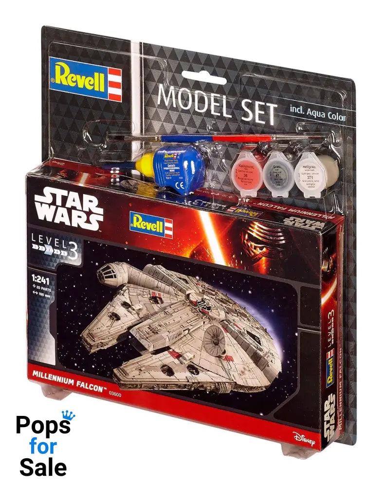 Star Wars Model Kit 1/241 Model Set Millennium Falcon 10 cm