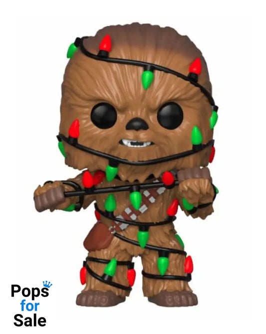 Star Wars POP! Vinyl Bobble-Head Holiday Chewbacca with Lights 9 cm