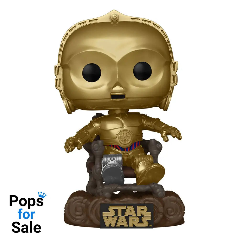Star Wars Return of the Jedi 40th Anniversary POP! Vinyl Figure C3P0 in chair 9 cm POP! Figures