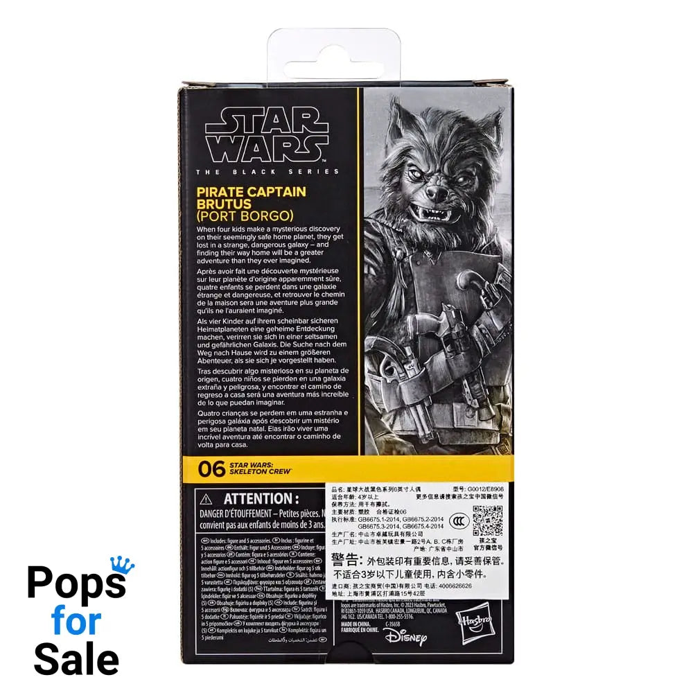Star Wars: Skeleton Crew Black Series Action Figure Pirate Capitaine Brutus (Port Borgo) 15 cm Action figures