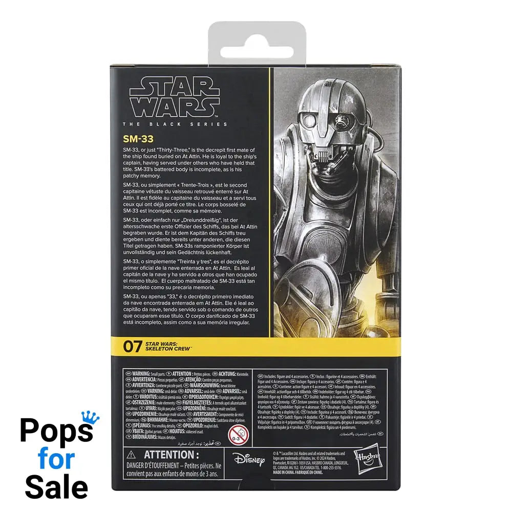 Star Wars: Skeleton Crew Black Series Action Figure SM-33 15 cm