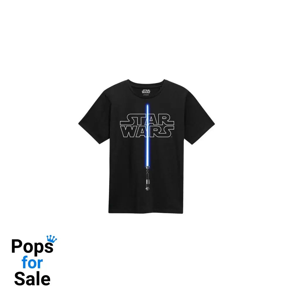 Star Wars T-Shirt Glow In The Dark Lightsaber Size XL